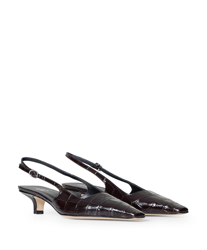 Slingbacks bruin