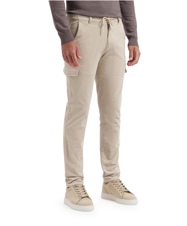Cargo Cord Chino Collection heren broek beige