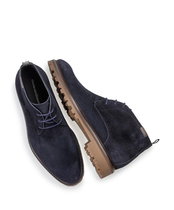 heren veterboots blauw