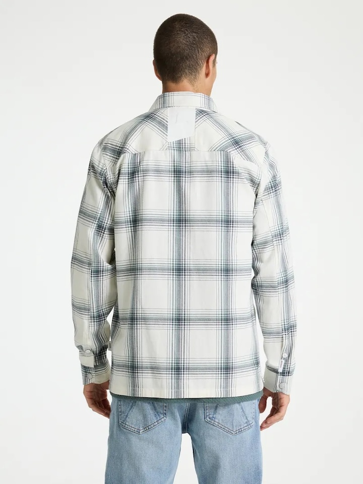 Heren overshirt ecru