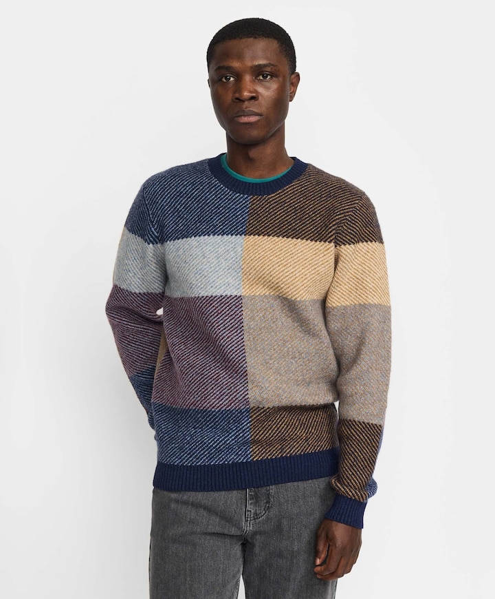 Heren sweater blauw