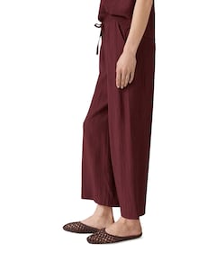 Marou crinkled dames broek bordeaux