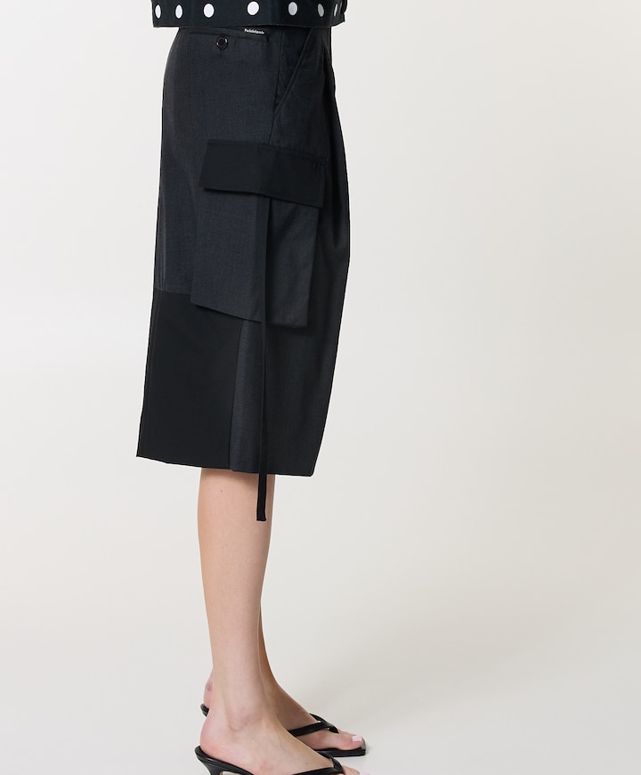 Cargo Short dames bermuda grijs