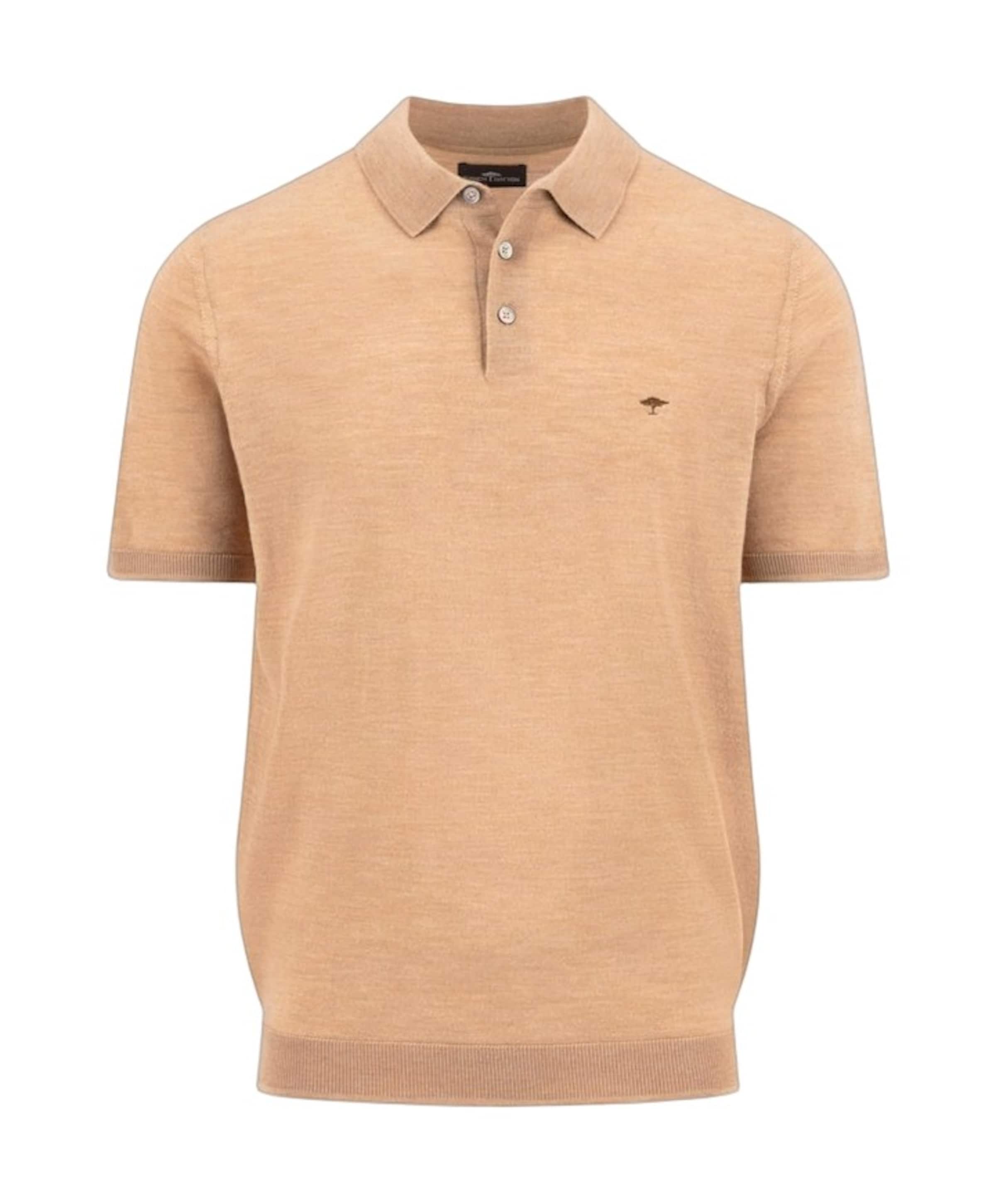 Heren polo beige