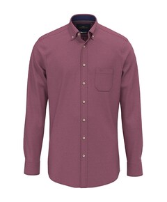 Overhemd lange mouw bordeaux