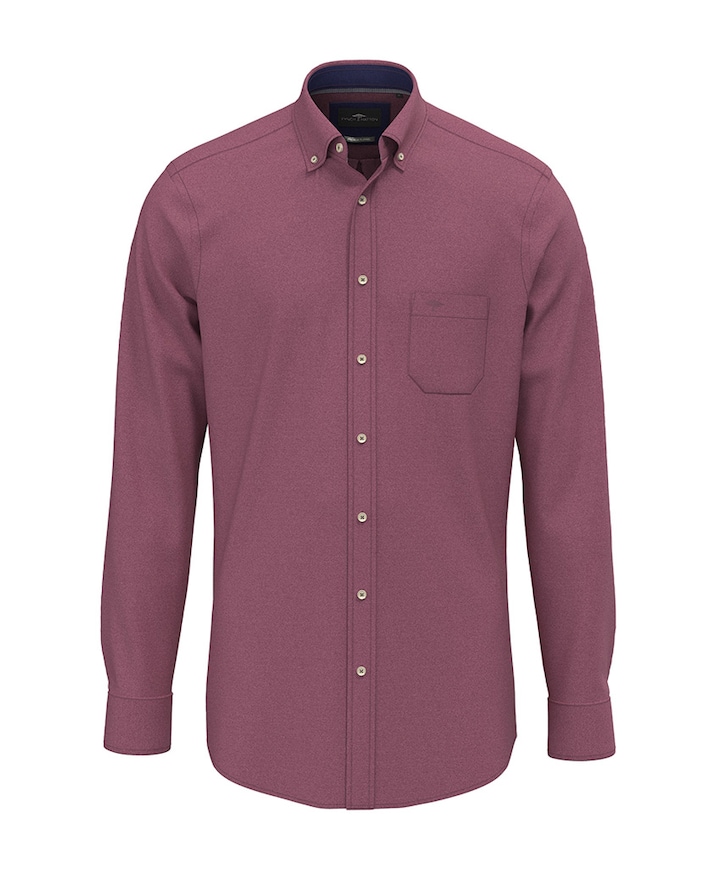 Overhemd lange mouw bordeaux