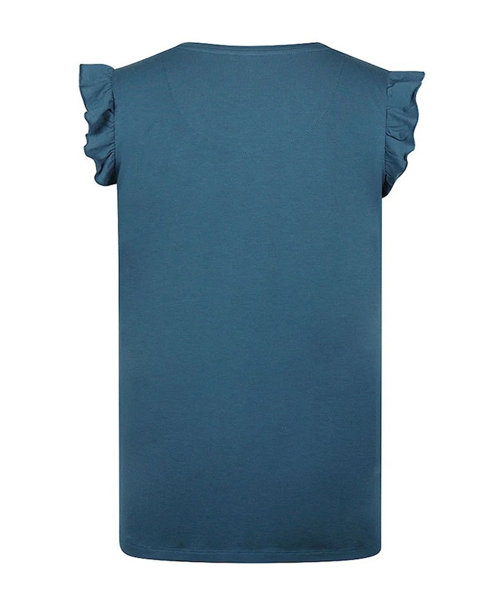 Dames pyjamatop blauw