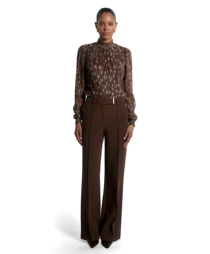 CHANTALLE RPES 345 dames broek bruin