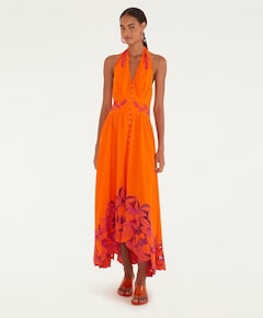 Dames jurk oranje
