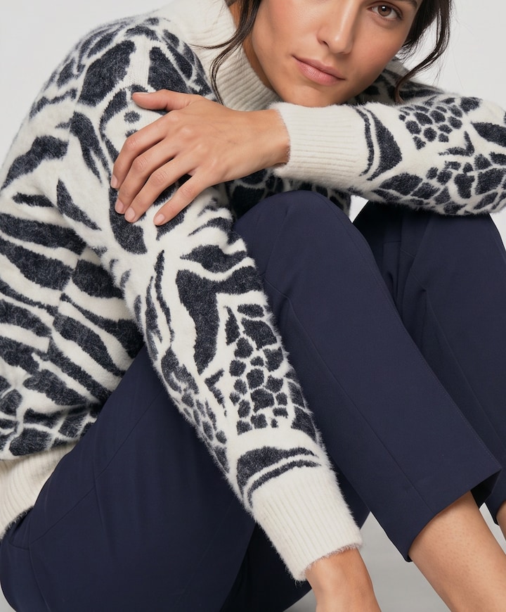 Dames trui blauw