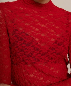 Dames top rood