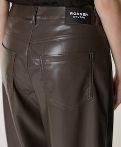 Mara Tapered Detail dames broek bruin