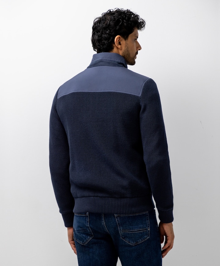 Heren vest blauw