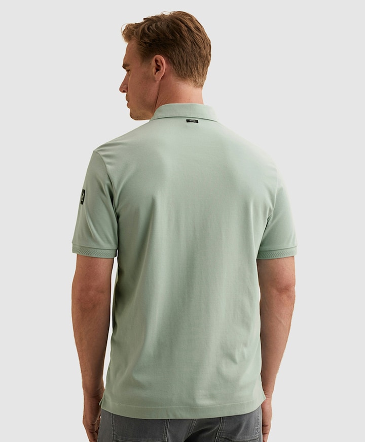 Heren polo blauw