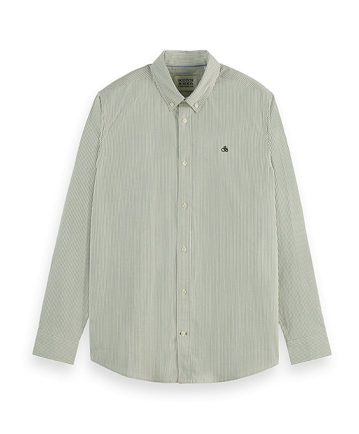Overhemd lange mouw groen