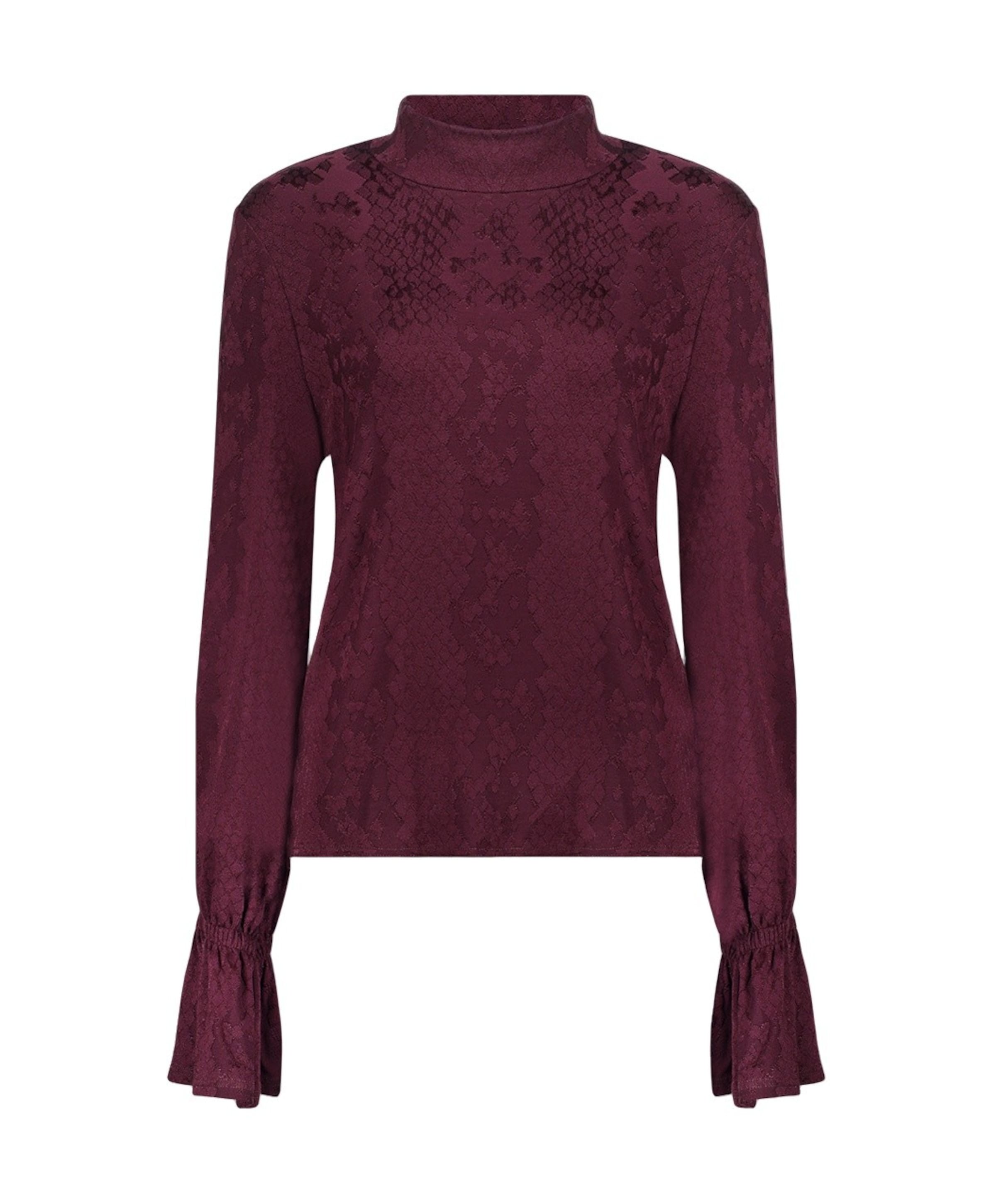 Dames top bordeaux