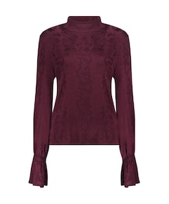 Dames top bordeaux