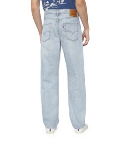 568 Loose straight heren jeans blauw