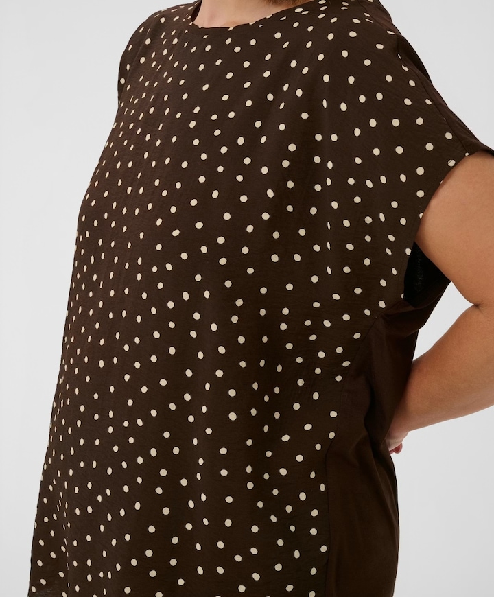 Dames blouse bruin
