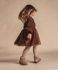 Meisjes jurk bruin