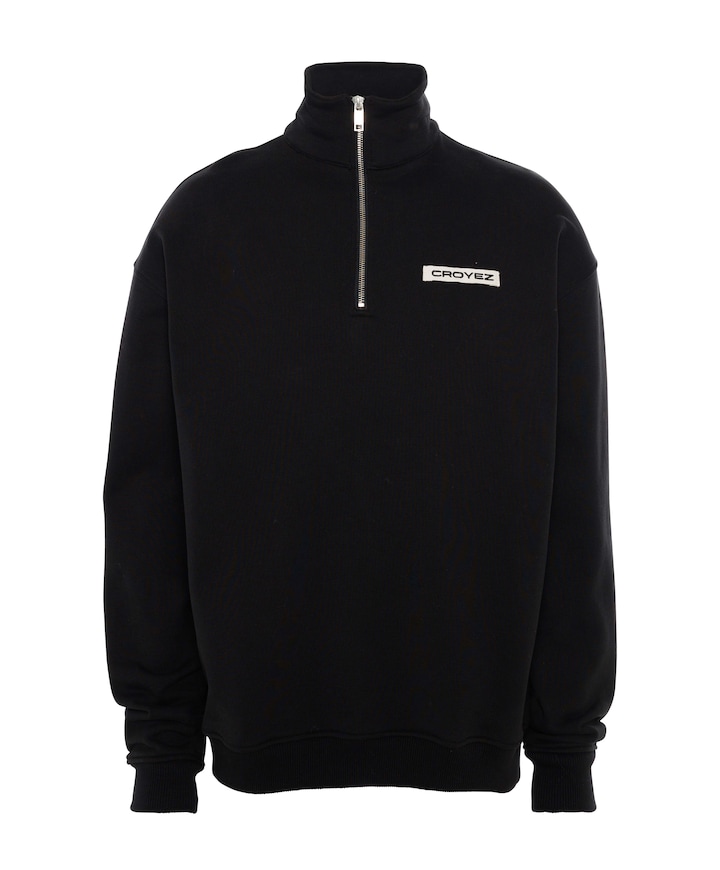 Sweater met rits zwart