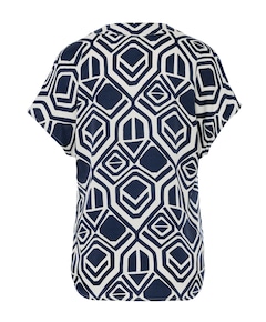 Dames blouse blauw