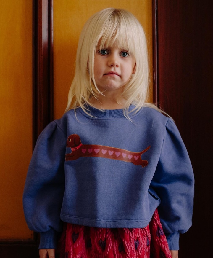 Meisjes sweater paars