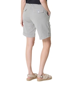 Strepen dames korte broek blauw