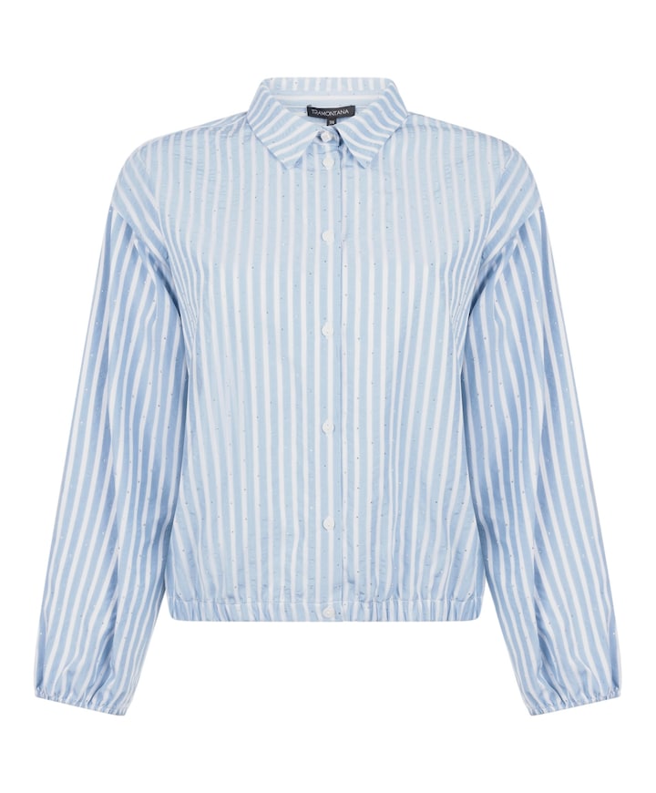 Dames blouse blauw