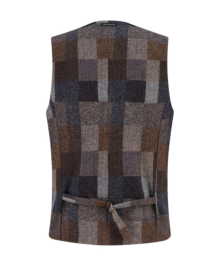Heren gilet blauw