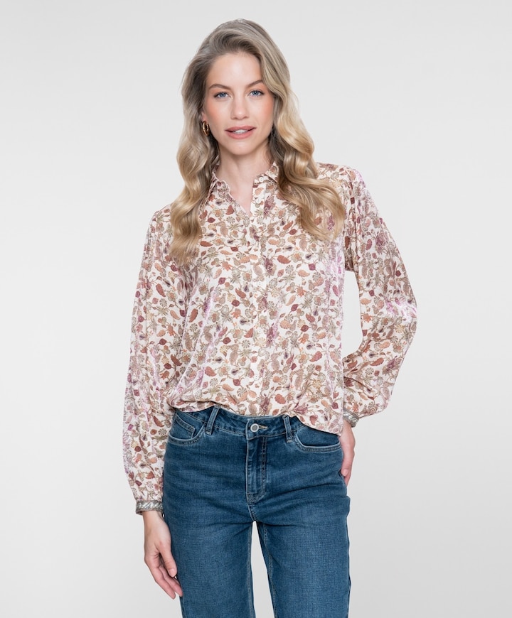 Dames blouse beige