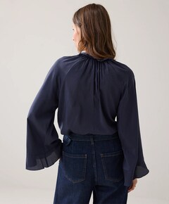 Dames blouse blauw