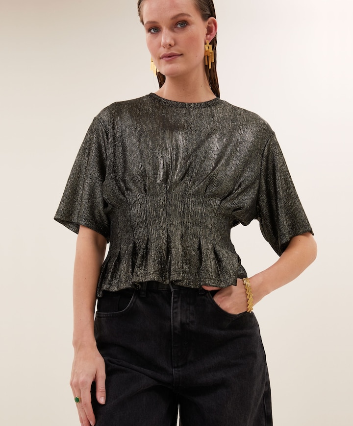 Dames blouse goud