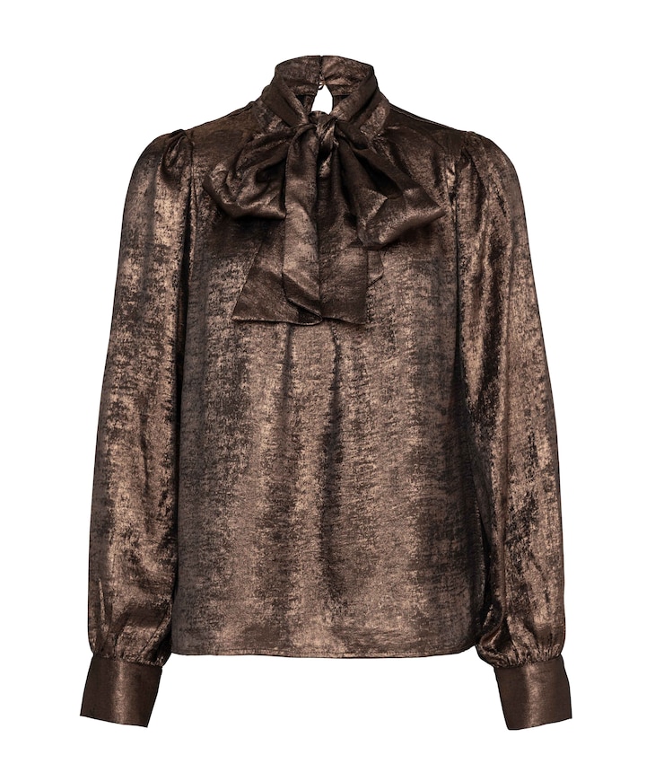 Dames blouse bruin