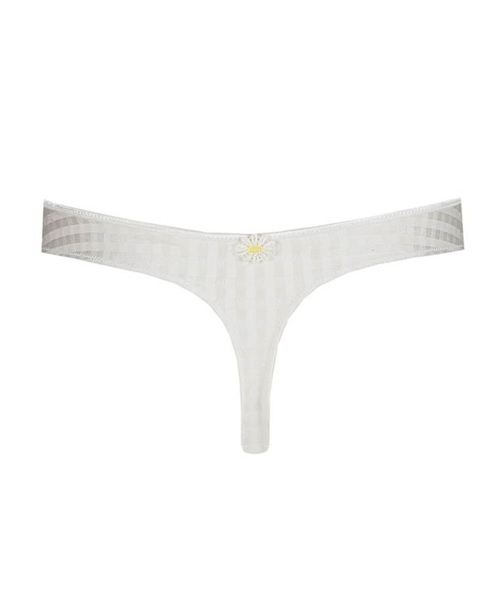 Dames string ecru