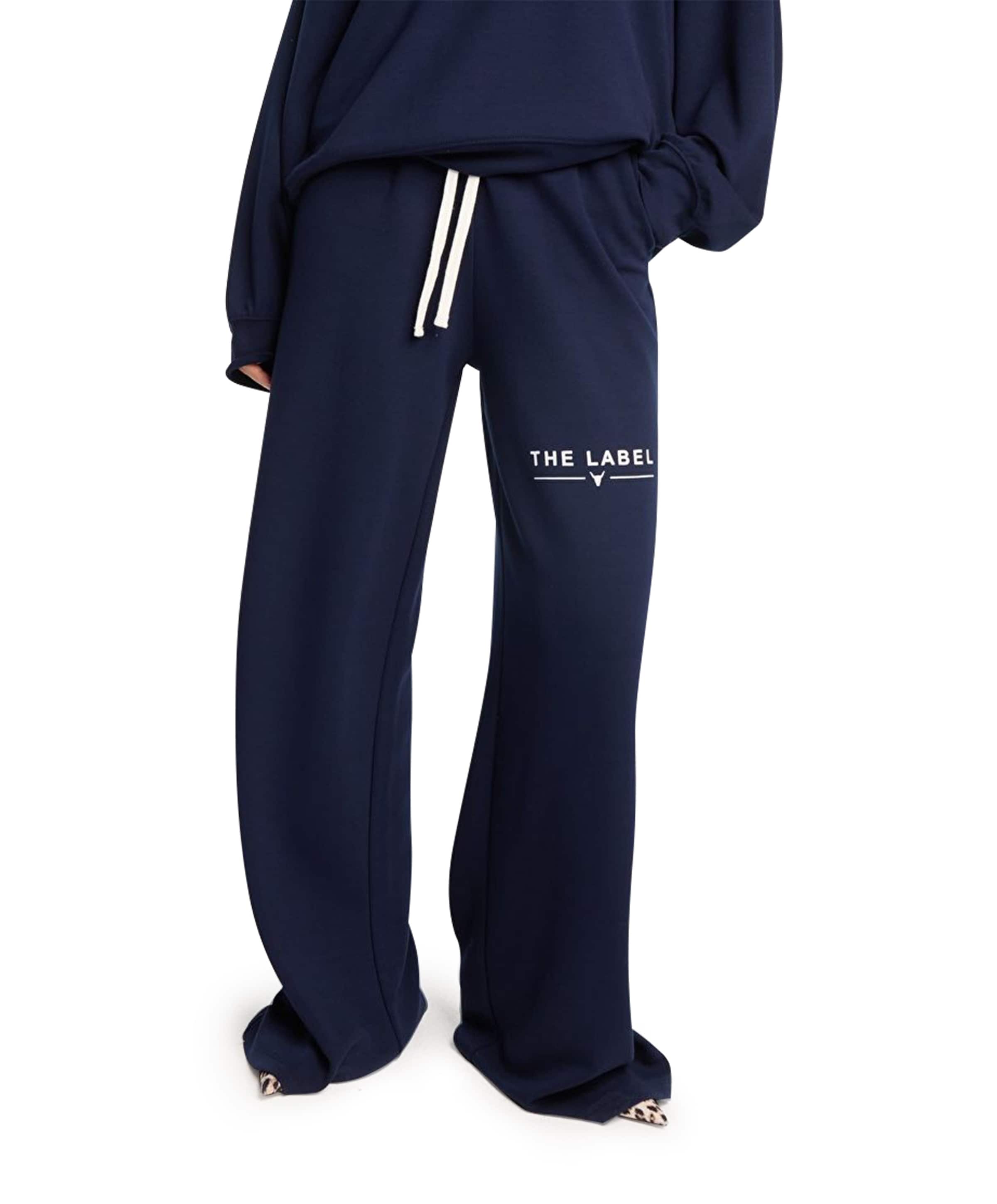 WIDE LEG SCUBA broek blauw