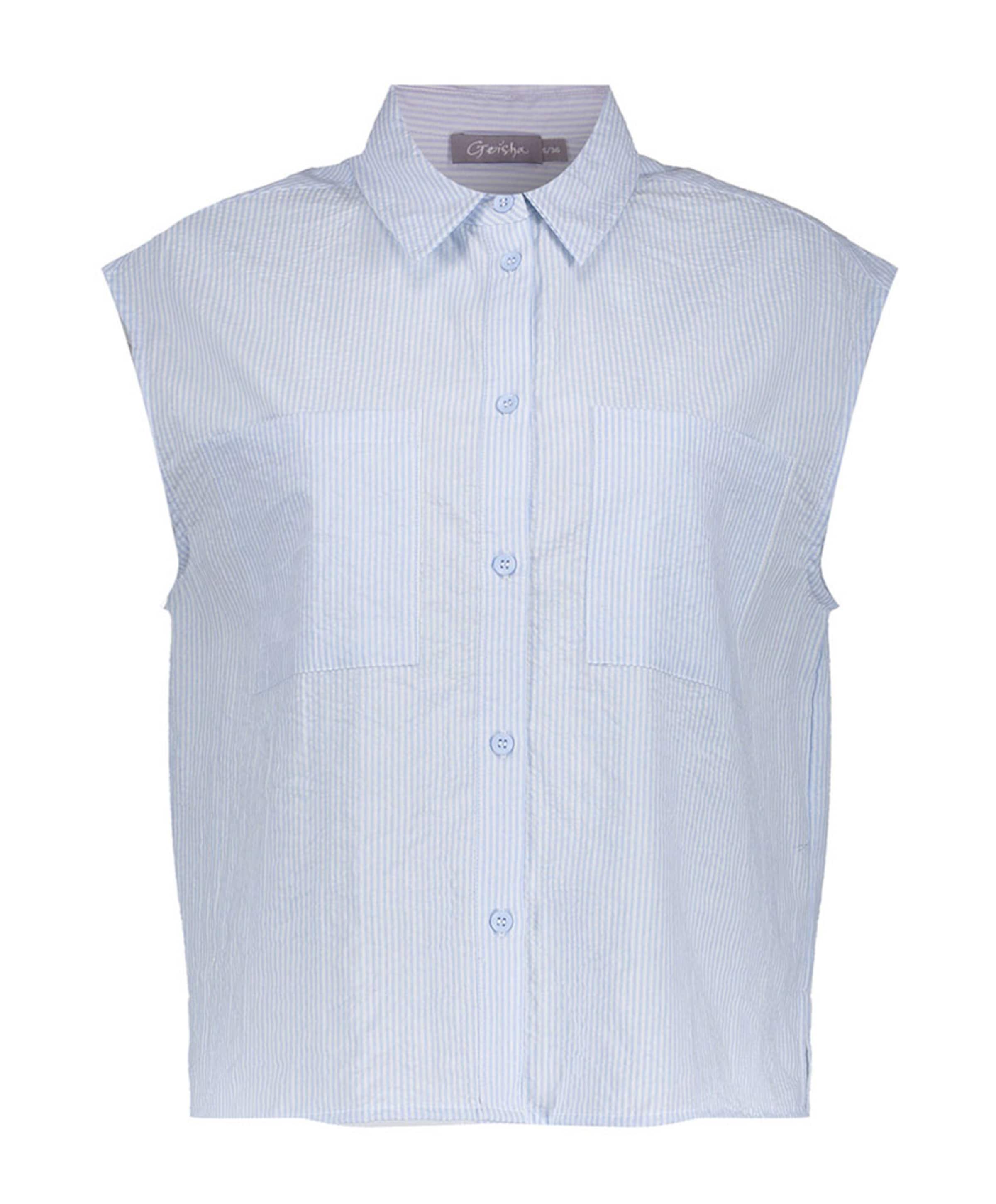 Dames blouse blauw