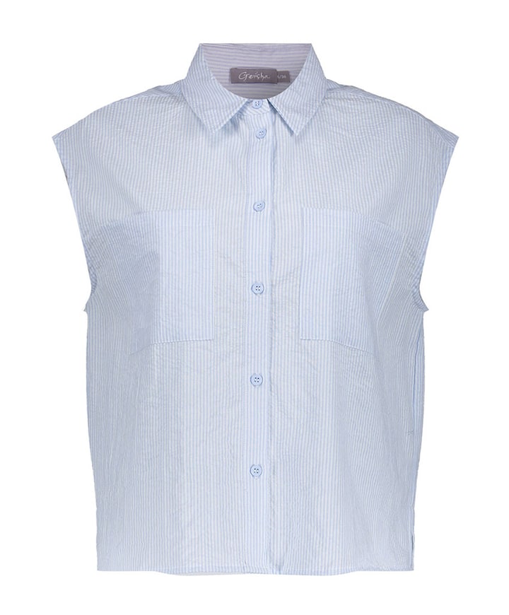 Dames blouse blauw
