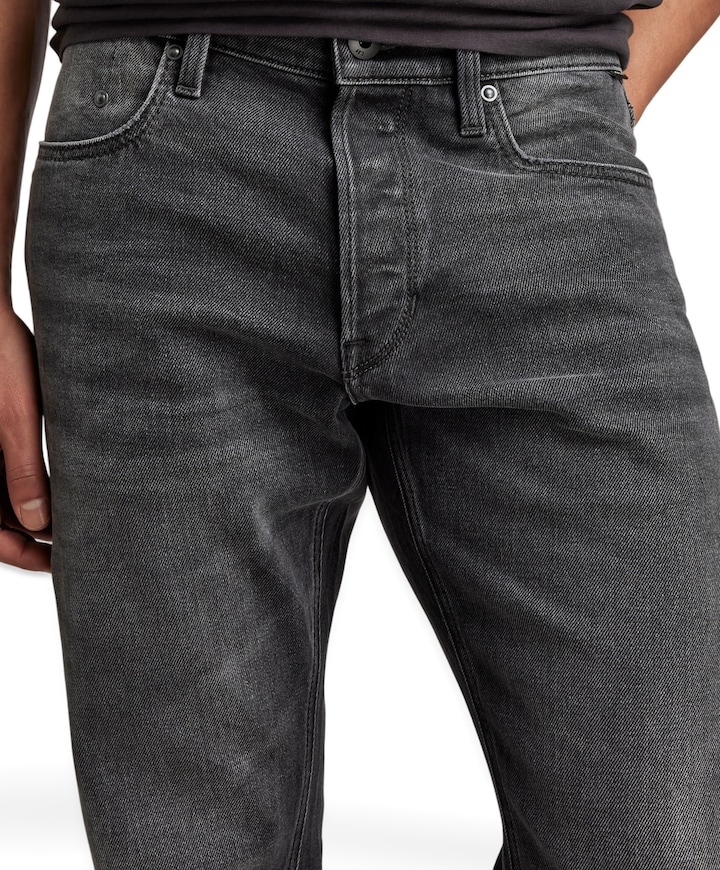 Mosa Straight heren jeans zwart