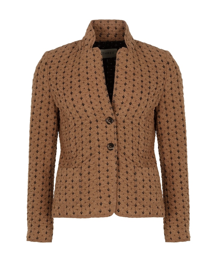 Dames blazer bruin