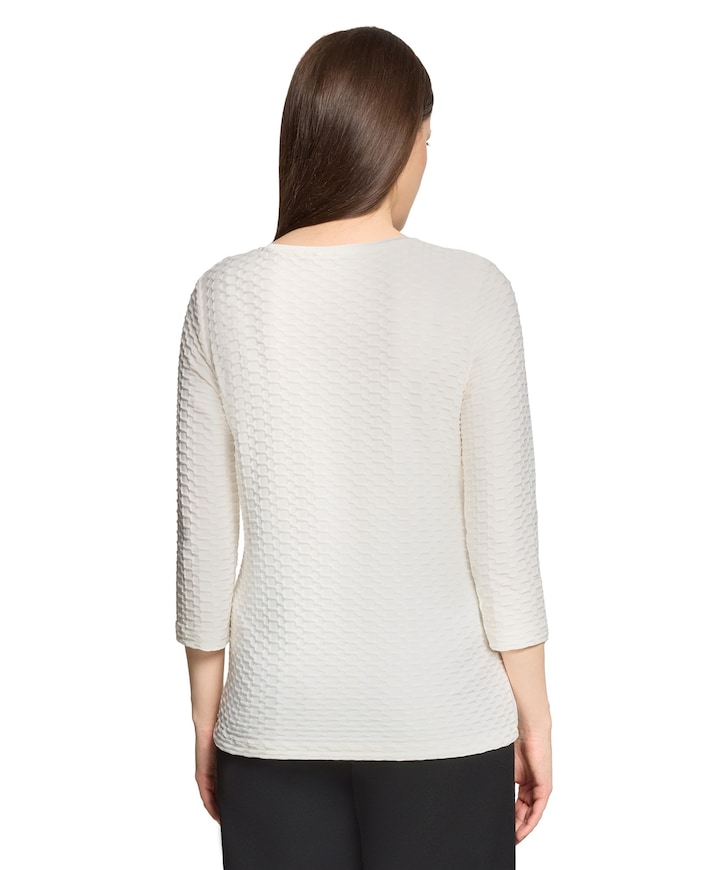 Dames longsleeve ecru