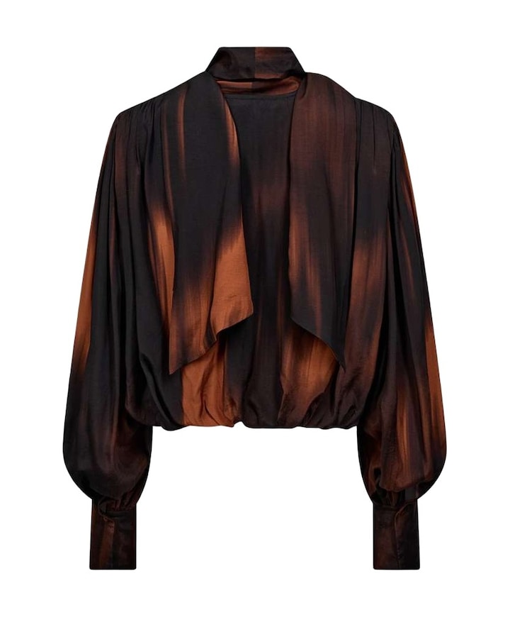 Dames blouse bruin