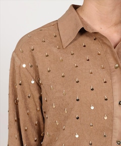 Dames blouse beige
