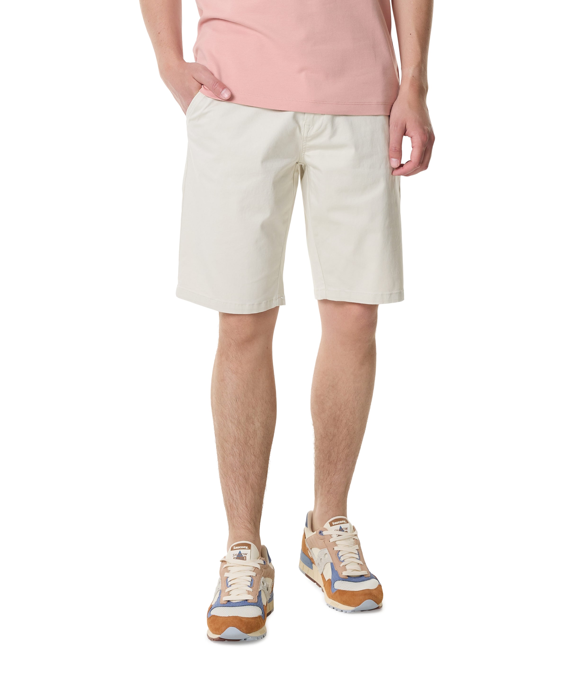 Shorts Chino Stretch heren korte broek beige