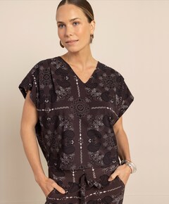 Dames blouse bruin