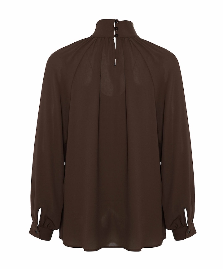 Dames blouse bruin
