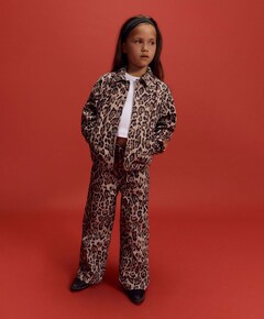 Meisjes spijkerjas beige