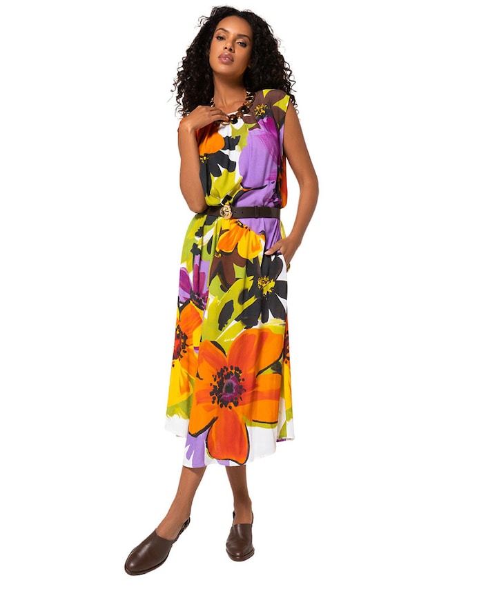 Dames jurk multicolor