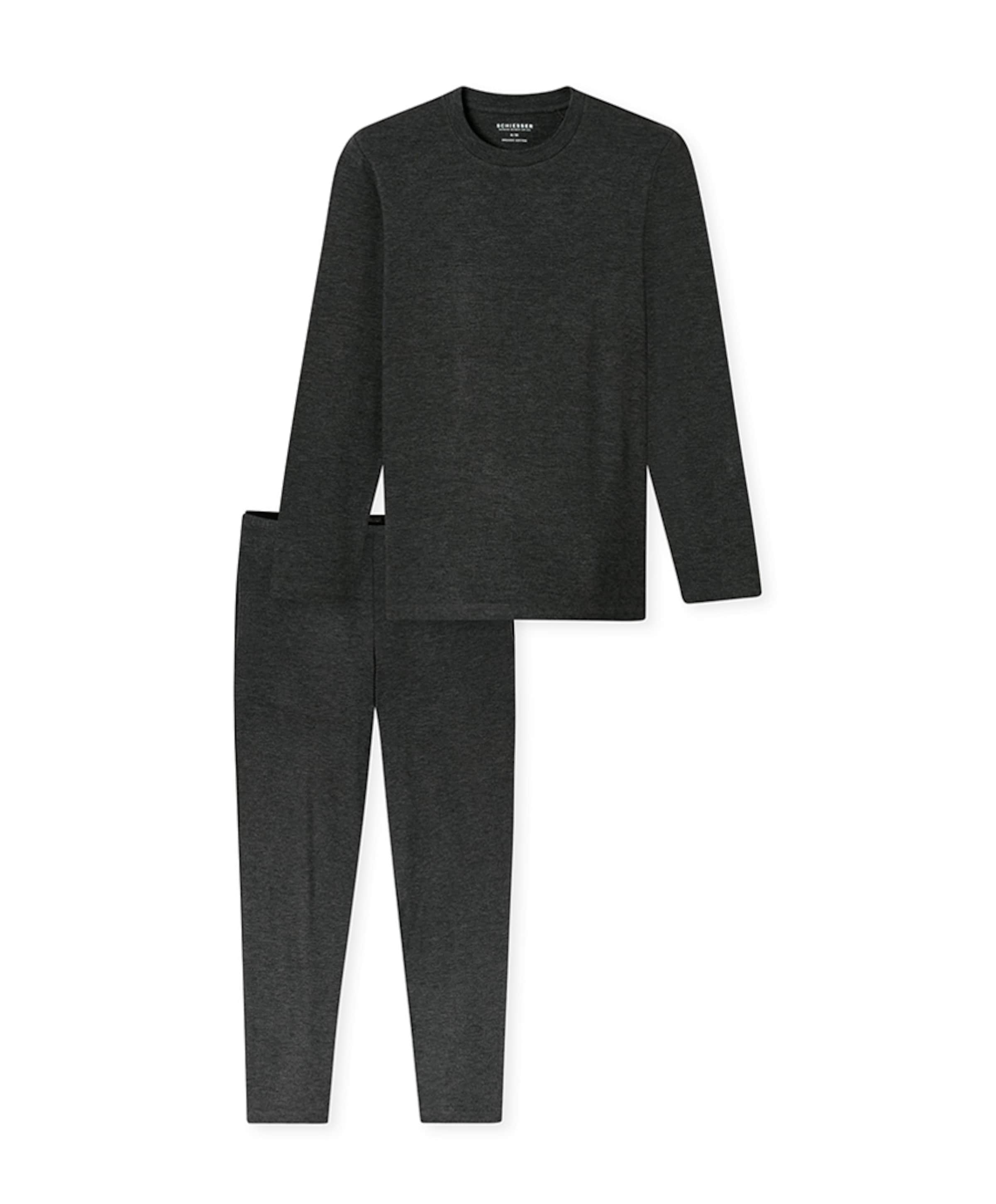 Heren pyjamaset grijs