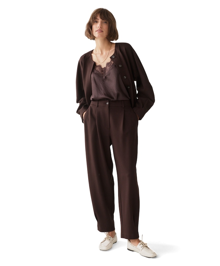 Punto milano dames broek bruin